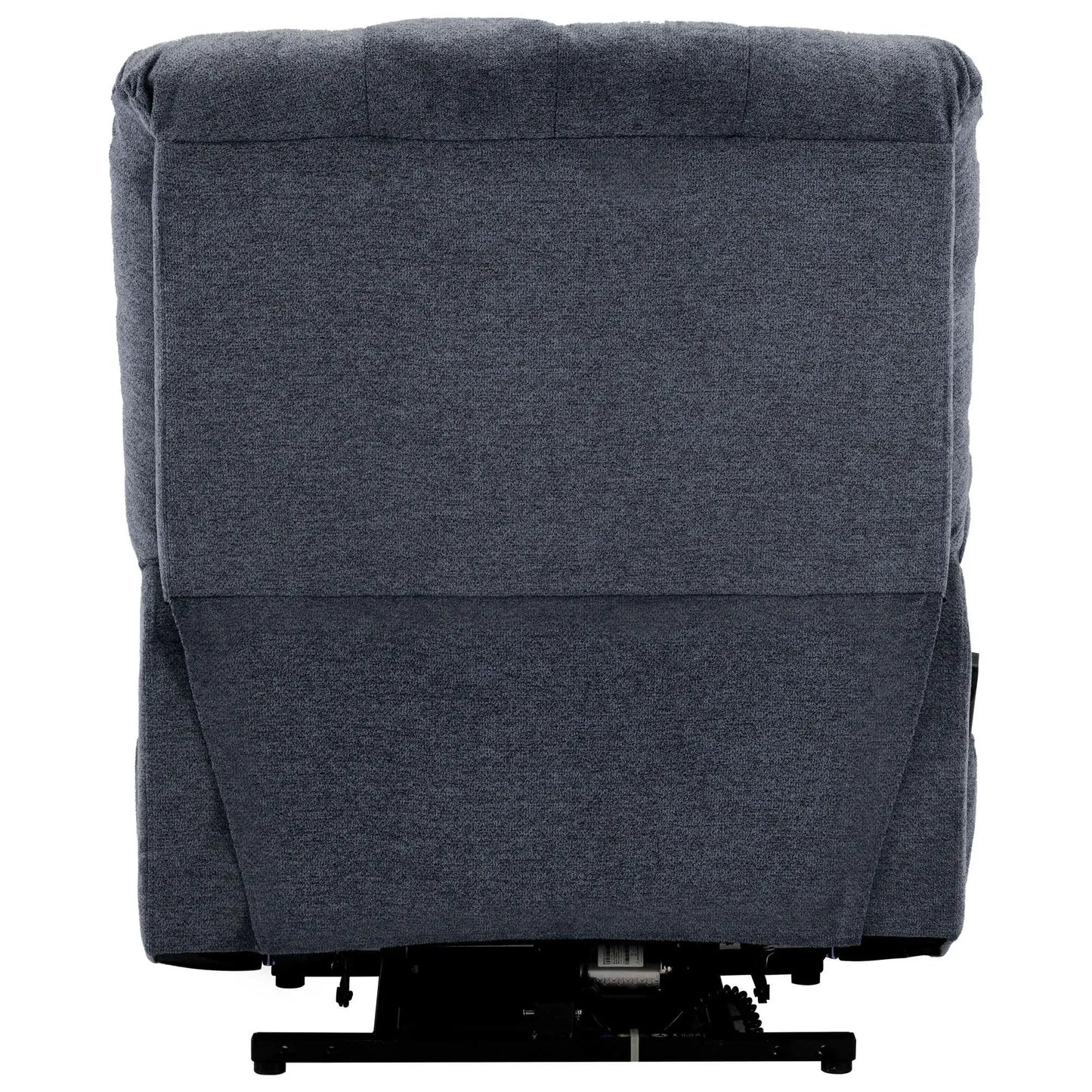 Electric Power Lift Recliner Chair with Massage and Heat, USB Ports, Side Pockets - Light Grey/Blue