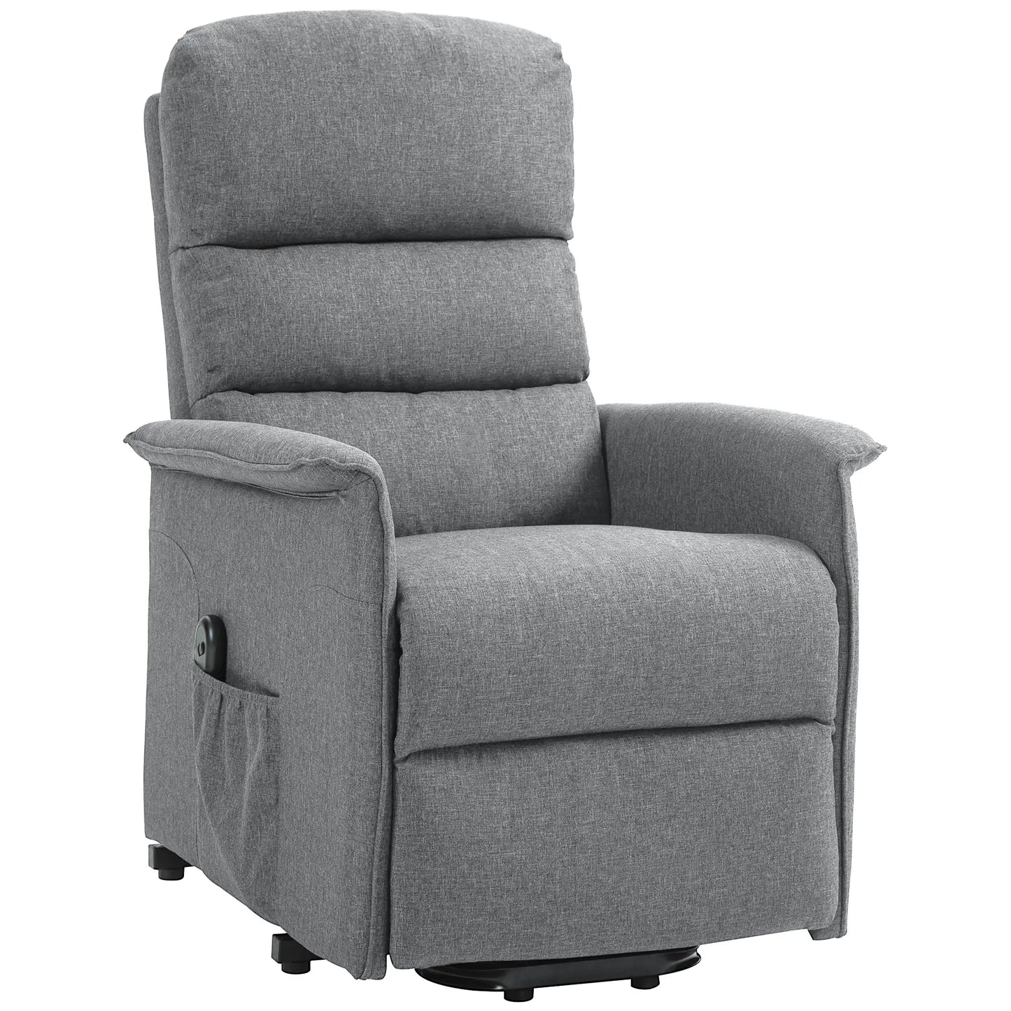 HOMCOM Electric Riser Recline Armchair, with Footrest - Grey