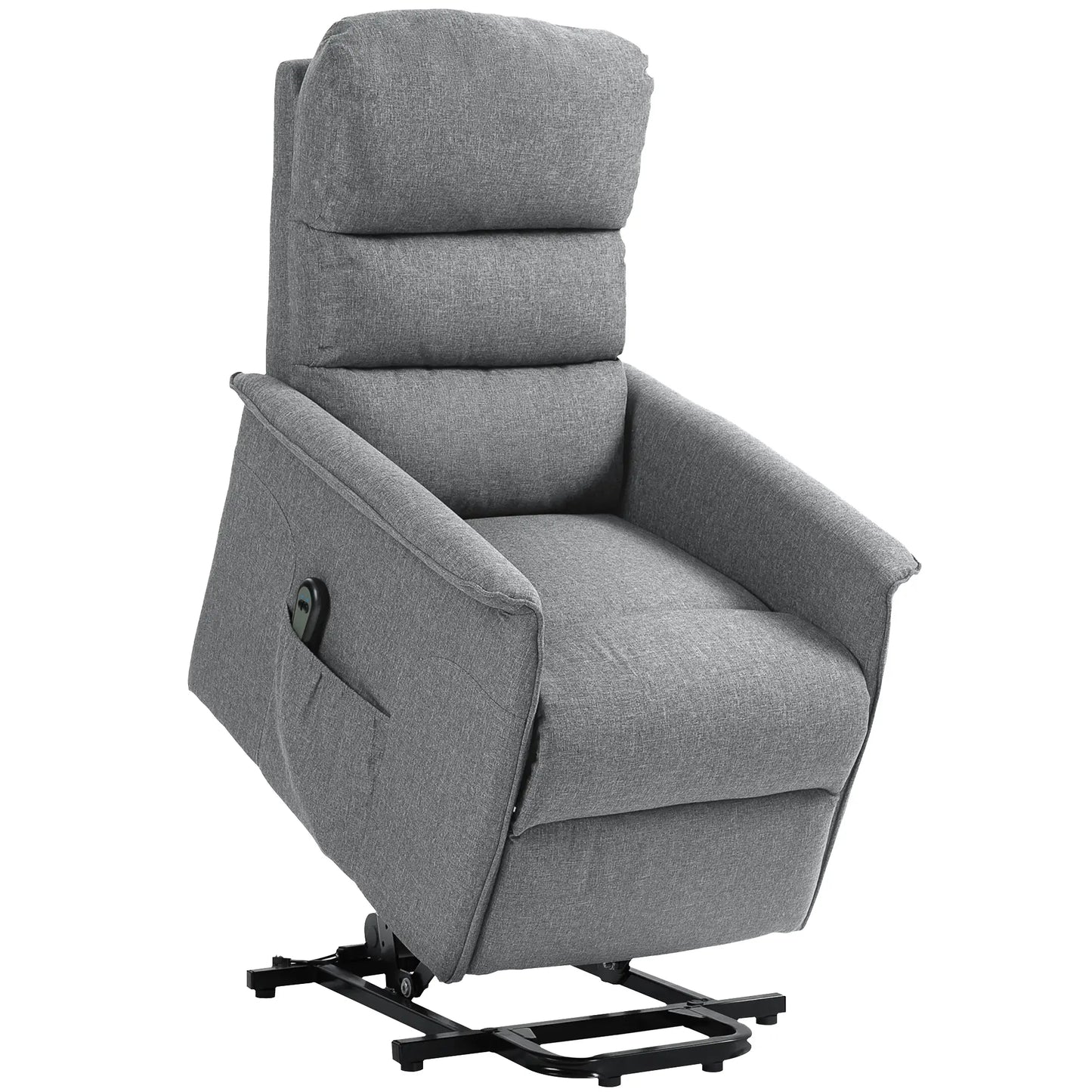 HOMCOM Electric Riser Recline Armchair, with Footrest - Grey