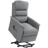 HOMCOM Electric Riser Recline Armchair, with Footrest - Grey